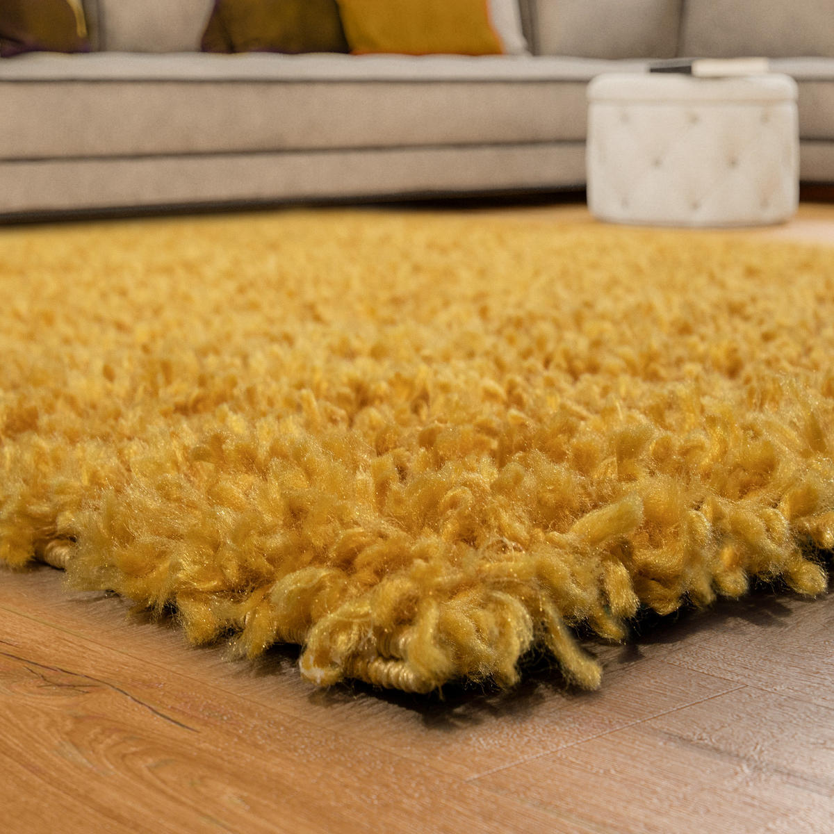 HOCHFLORTEPPICH 40/60 cm Sky 250 - Gelb, Textil (40/60cm) - Paco Home