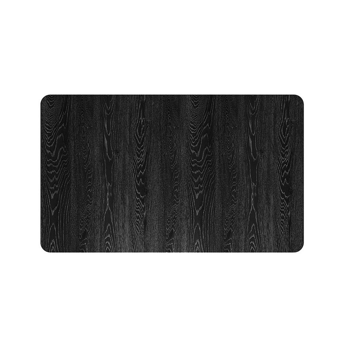 ESSTISCH Klappbar 100/60/74 cm Eisenbeine MDF Schwarz - Schwarz, Holzwerkstoff/Metall (60/74/100cm) - Livingandhome