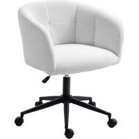DREHSTUHL 65/59/75-85 cm in Cremeweiß mit Rollen und Höhenverstellung - Creme, Kunststoff (59/85/65cm) - Flora Grace