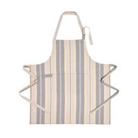 KOCHSCHÜRZE Oxford grau gestreift, 100% Baumwolle - Grau, Textil (80/110cm) - Homescapes