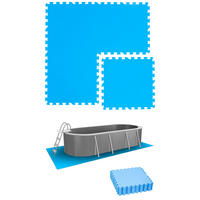 POOLMATTEN 2,8m² 12 EVA Matten 50 cm Blau - Blau, Kunststoff (50/50cm) - eyepower