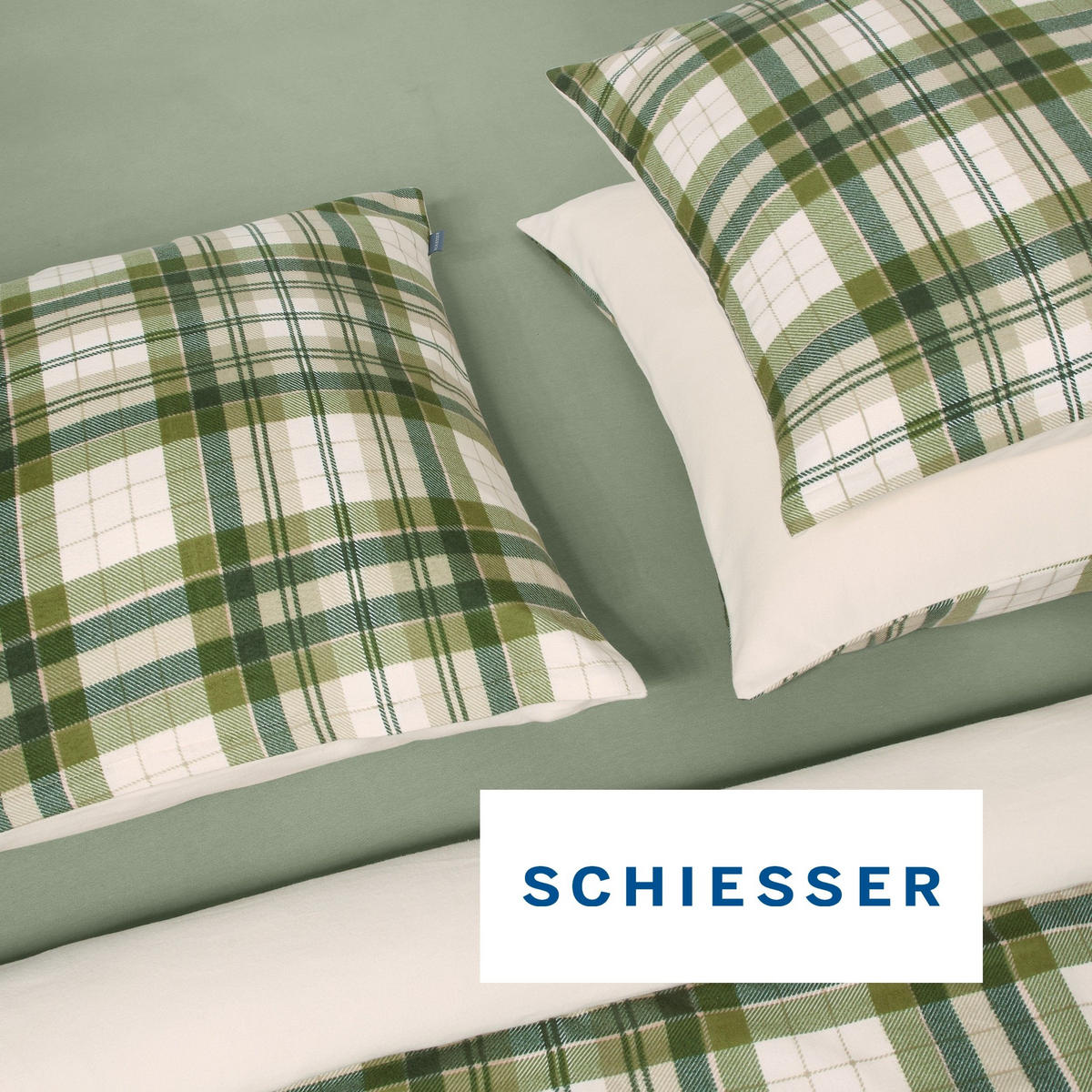 SPANNBETTLAKEN Jessi 100% Baumwolle 150x200 cm Hellgrün - Hellgrün, Textil (150/200cm) - SCHIESSER