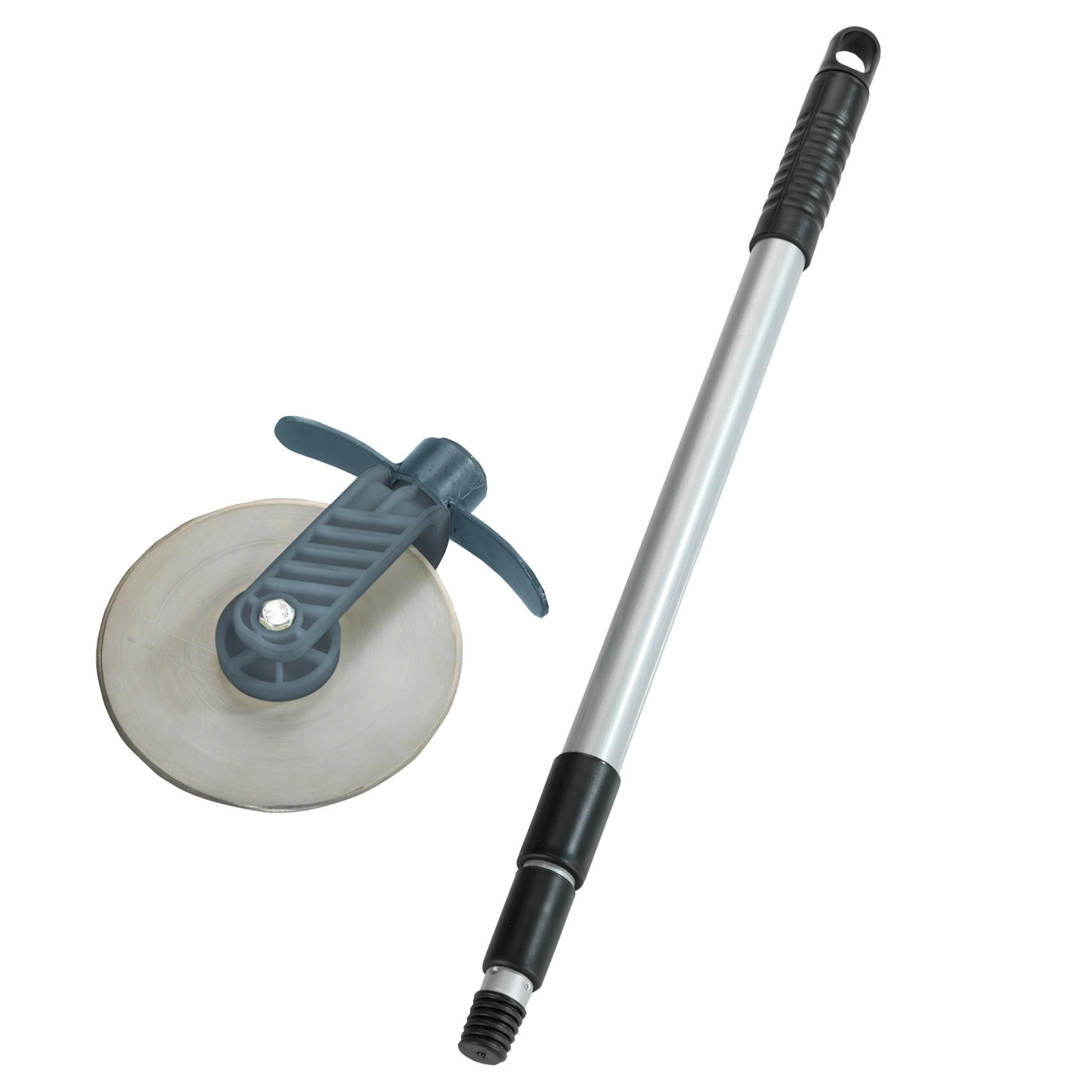 RASENKANTEN-ROLLER Rasenschneider - Silberfarben, Metall (5.5/139/15cm)