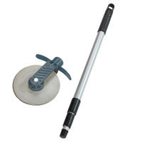 RASENKANTEN-ROLLER Rasenschneider - Silberfarben, Metall (5.5/139/15cm)