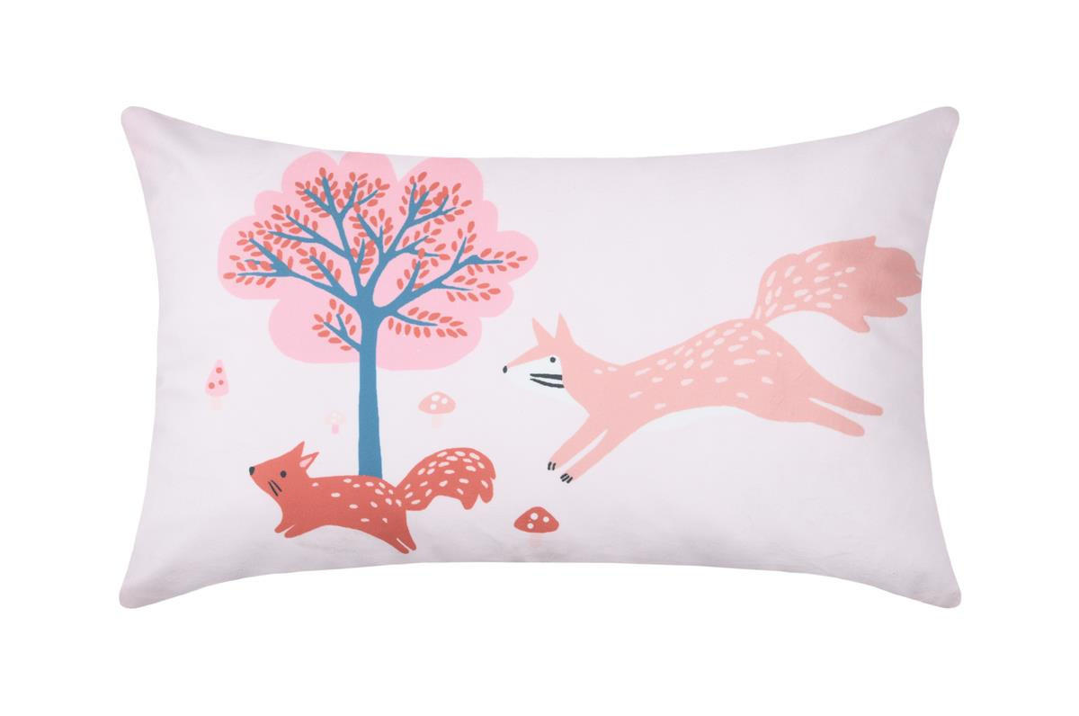 KINDERZIMMERKISSEN Cyrielle 50/30 cm - Rosa, Textil (30/50cm) - STOF