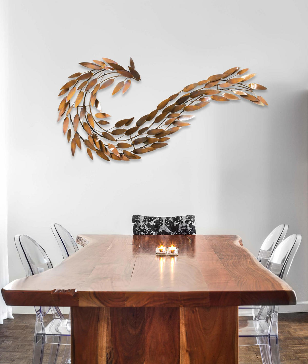 WANDDEKO Kupfer 130/63 cm - Kupferfarben, Metall (5.05/63/8cm) - KUNSTLOFT