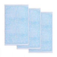 GÄSTETUCH SUPERWUSCHEL 3ER PACK - Blau, Textil (30/50cm) - MÖVE