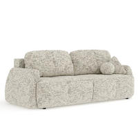SCHLAFSOFA Loca Beige Webstoff - Beige/Schwarz, Holz/Holzwerkstoff (248/92/103cm) - Maison de Reve