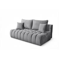 SCHLAFSOFA Nina - Grau, Holzwerkstoff/Textil (200/96/107cm) - Fun Möbel