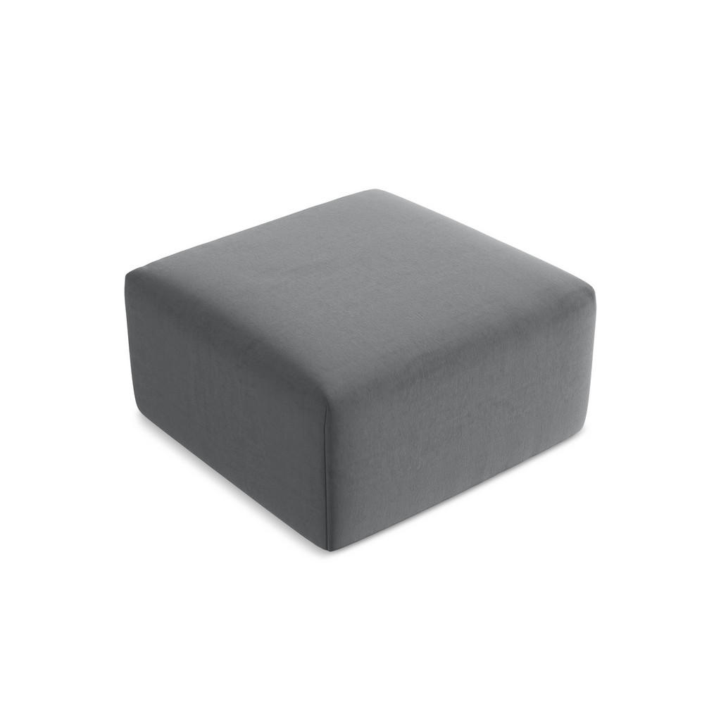 Thumbnail - Makamii Pouf, Edelstahl, Textil, Holzwerkstoff, 1-Sitzer, 75x37x75 cm, Hergestellt in Europa, Oeko-Tex®, Wohnzimmer, Sof...