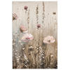 POSTER Blumen - Rosa - Modern - Beige 20x30 cm - Beige, Papier (20/30/0.1cm) - MuchoWow