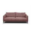 SOFA VILT 3-Sitzer, altrosa - Schwarz/Altrosa, Holzwerkstoff/Kunststoff (202/89/94cm) - Courtois Laville