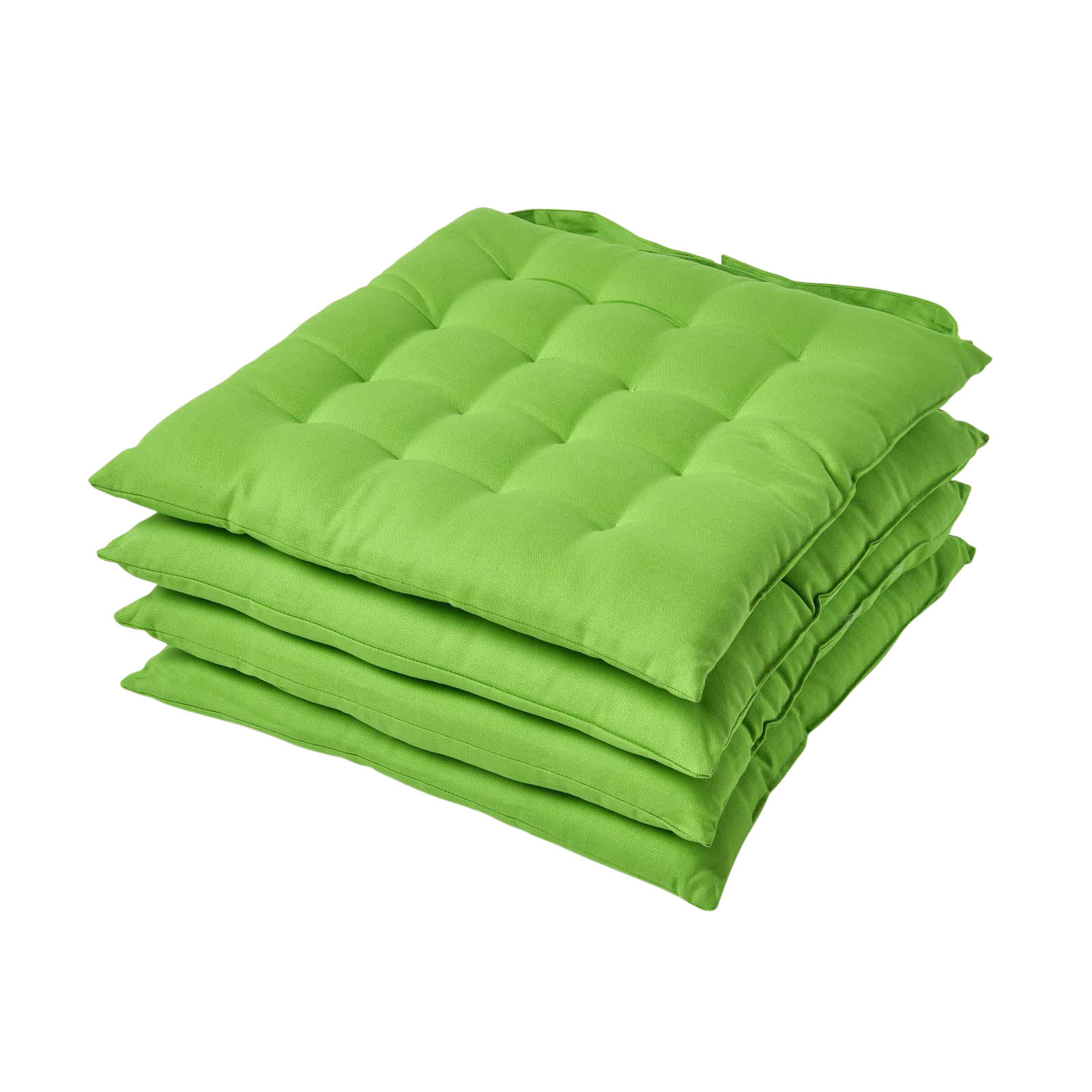 STUHLKISSEN 4er-Set limette 40/40/6,5 cm - Grün, Textil (40/40/6.5cm) - Homescapes