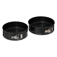 TORTENFORMEN 2er-Set in zwei Größen - Schwarz, Metall - 5five Simply Smart