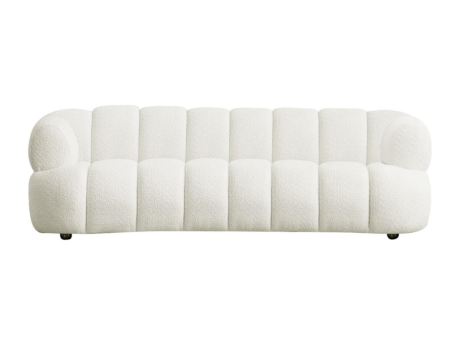 SOFA - 3 Personen - stoff - gebrochenes weiß Coliani - Weiß, Holz/Textil (227/73/94cm) - Vente-Unique