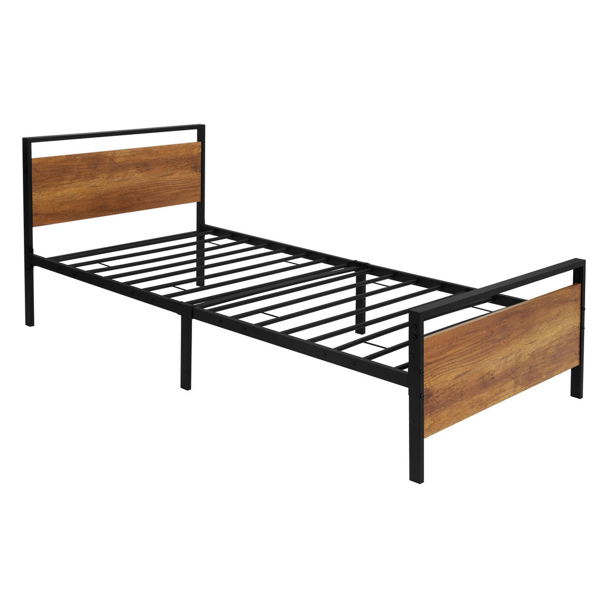METALLBETT 200/90 cm - Braun, Metall (90/200cm) - ML-DESIGN