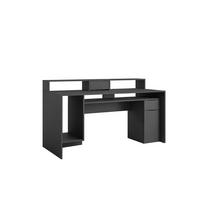 SCHREIBTISCH Grau Graphit 160/91,5/70 - Graphitfarben/Grau, Holzwerkstoff (70/160/92cm) - RAUMHIRSCH FURNITURE
