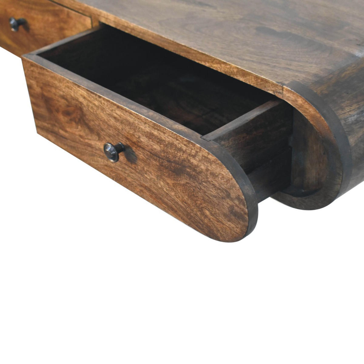 KONZOLNI STOL Avora, viseći - smeđa, drvo (80/15/32cm) - Artisan Furniture
