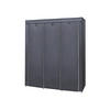 STOFFSCHRANK KLEIDERSCHRANK - Grau, Textil (45/150cm) - Hansiro