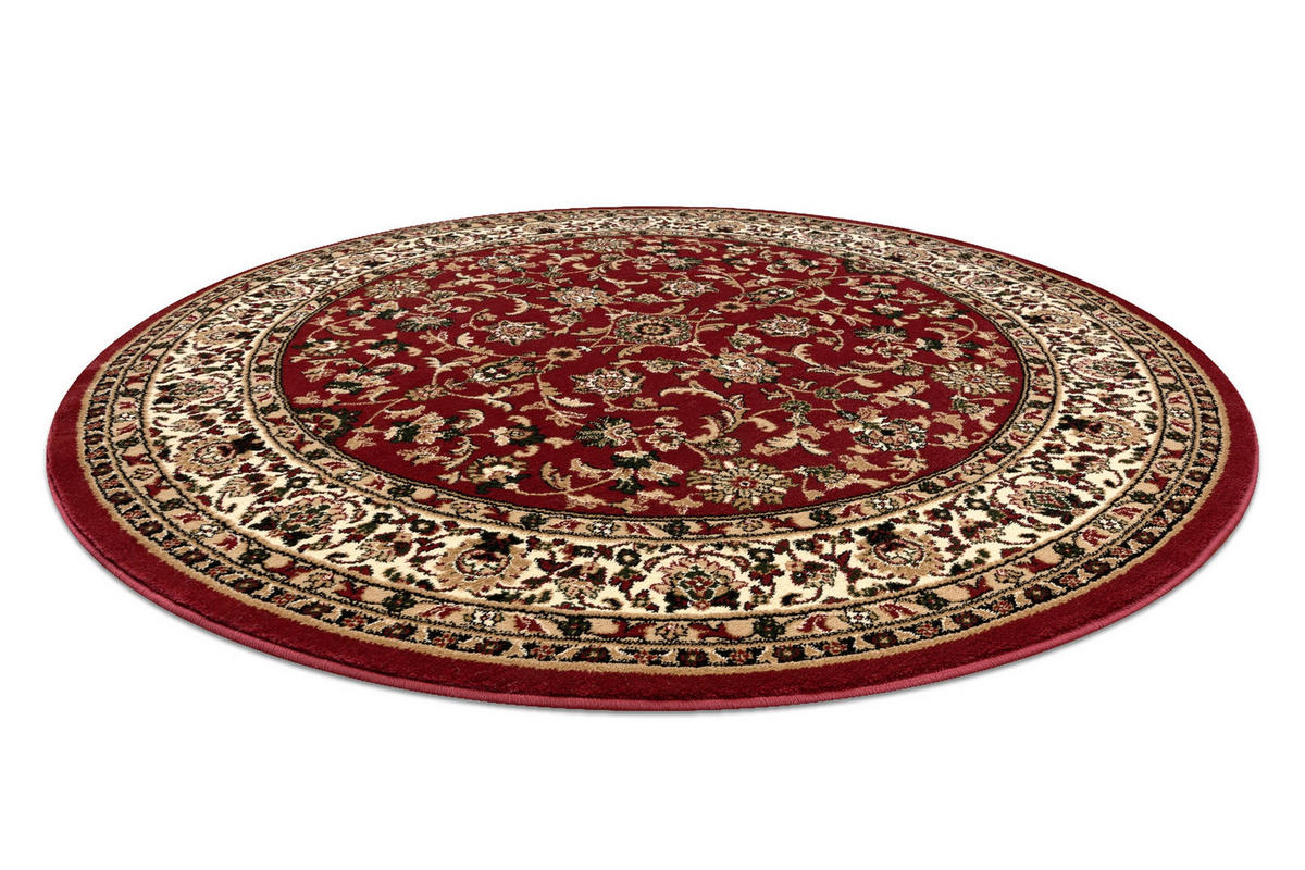 TEPPICH Royal 150 cm - Rot, Textil (150/150cm) - rugsX