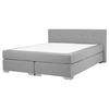 BOXSPRINGBETT 160/200cm Hellgrau Consul - Hellgrau, Textil (160/200cm) - Beliani