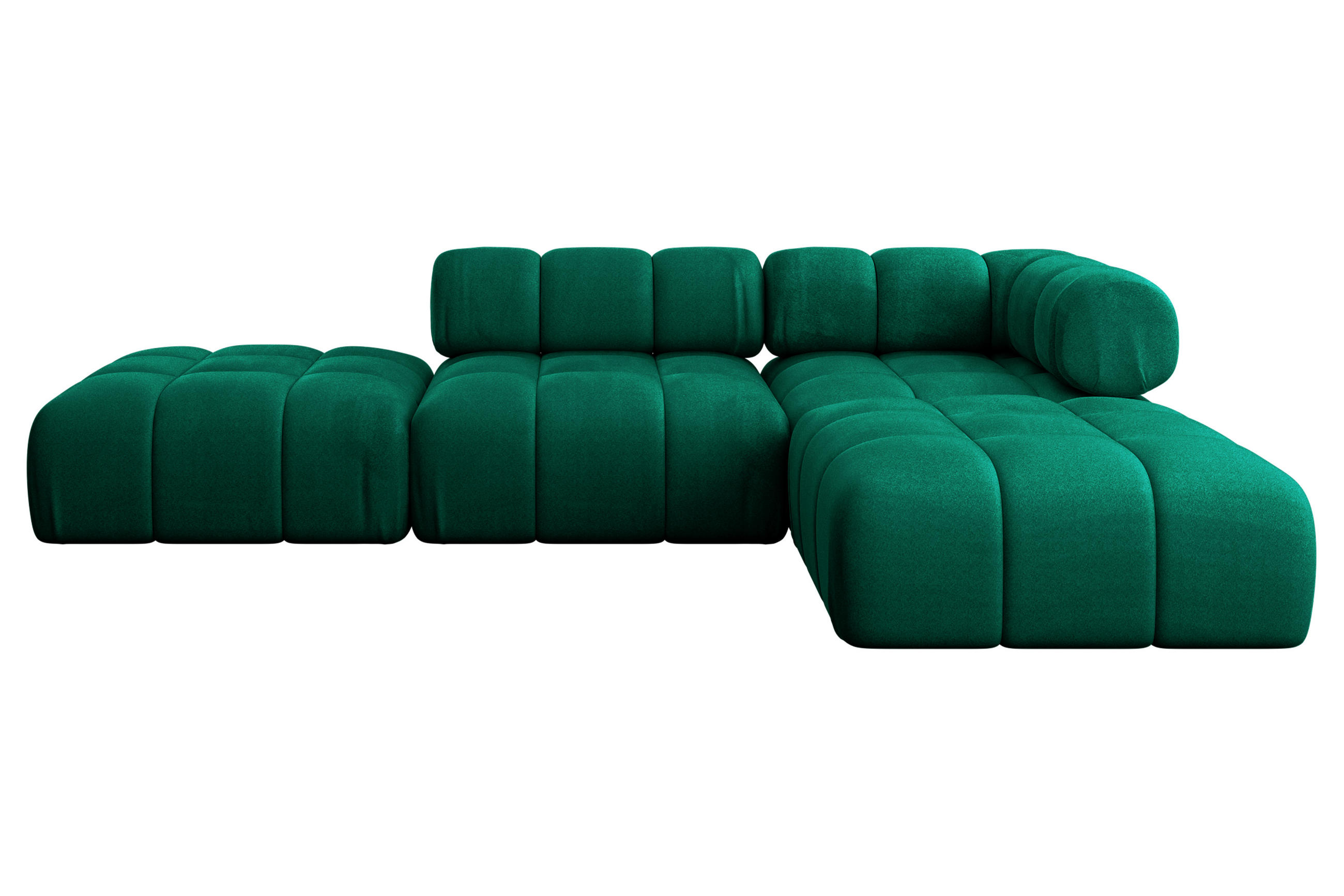 Altdecor Ecksofa Dunkelgrün 285x190 cm