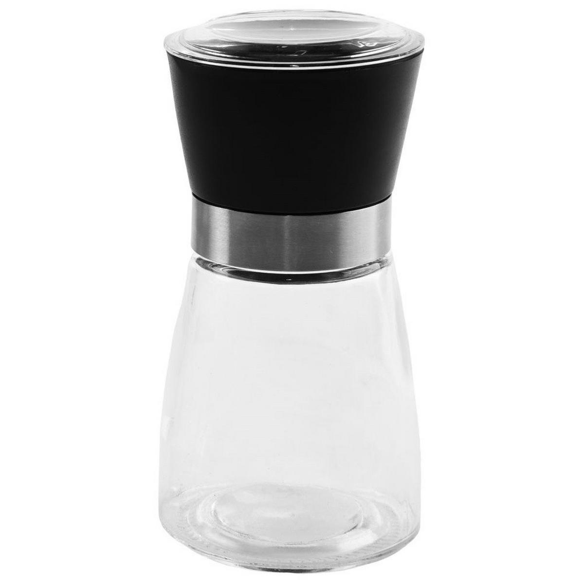 GEWÜRZMÜHLE Schwarz Transparent - Schwarz, Glas (6.5/13/6.5cm) - Orion 