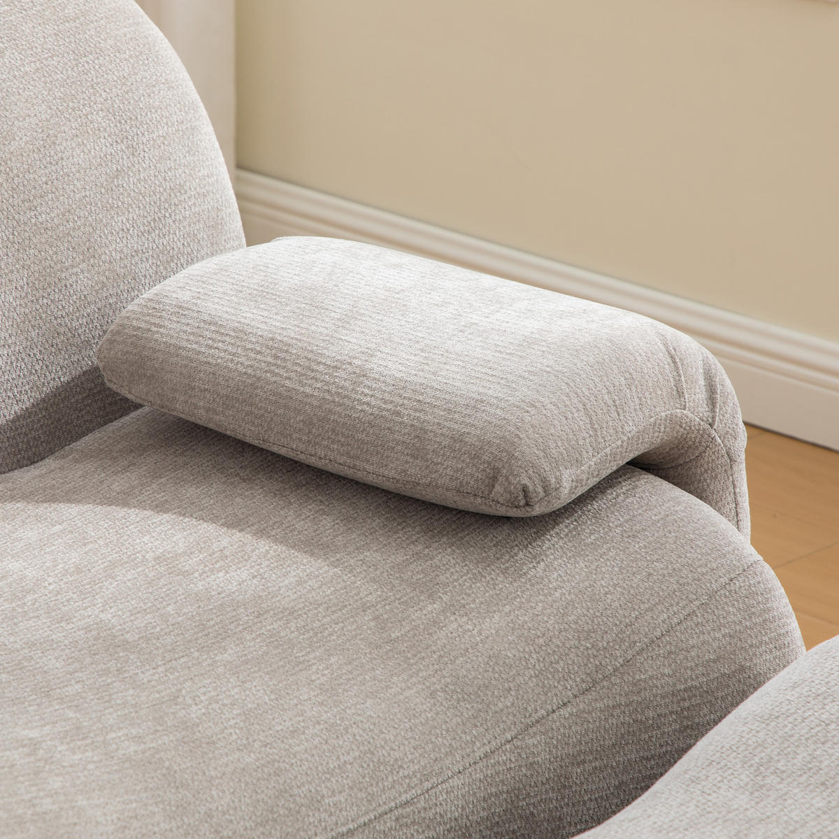 SOFA Chenille Grau - Grau, Textil (83/72.5/181cm) - WISHDOR