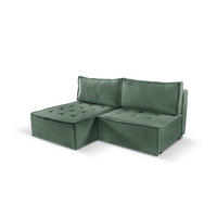 ECKSOFA Bohoo Mini Modernes Mit Schlaffunktion Hellgrün Links - Hellgrün, Holz (140/200cm) - Kaiser Möbel