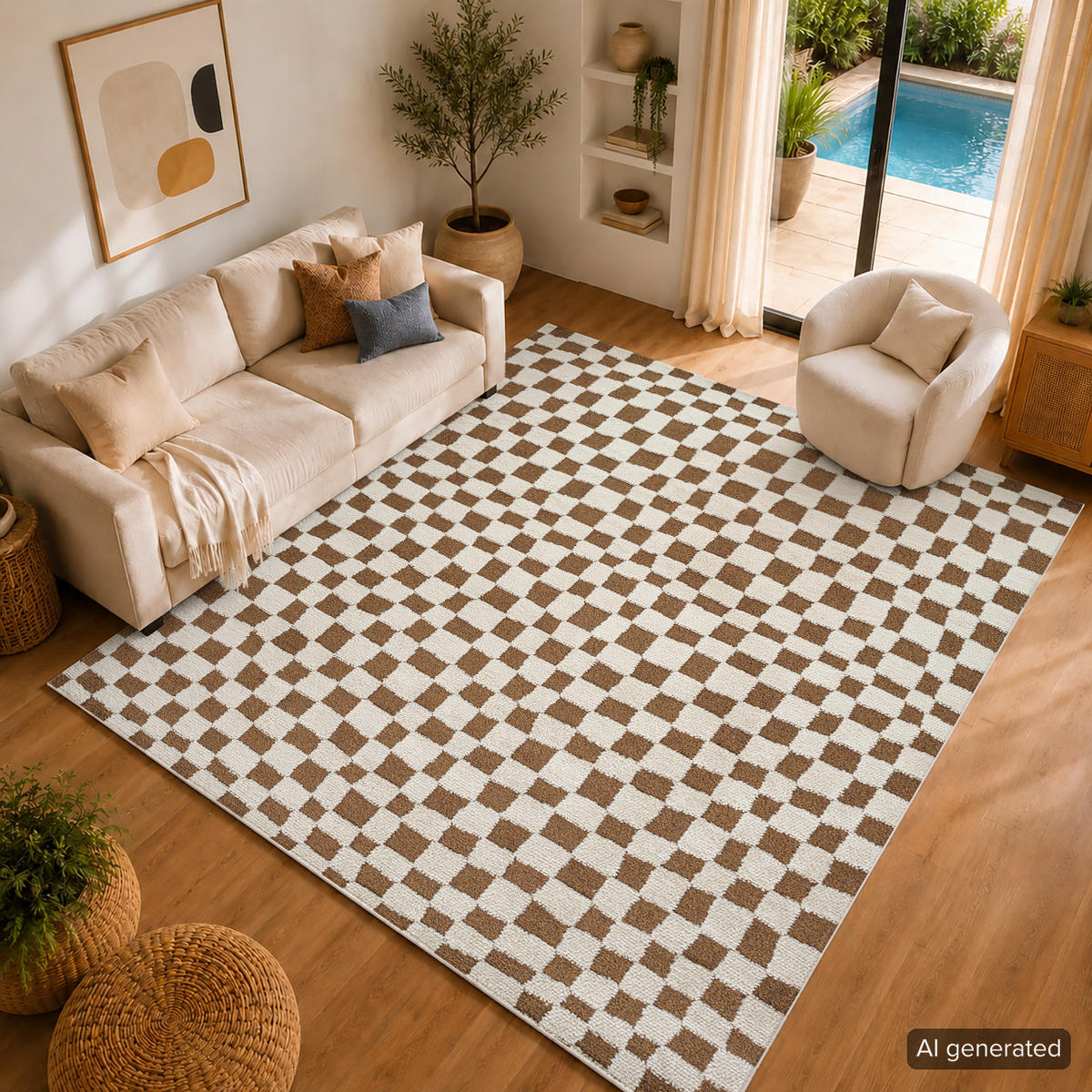 KURZFLORTEPPICH Irina 160/213 cm Terracotta - Terracotta, Textil (160/213cm) - LIVABLISS
