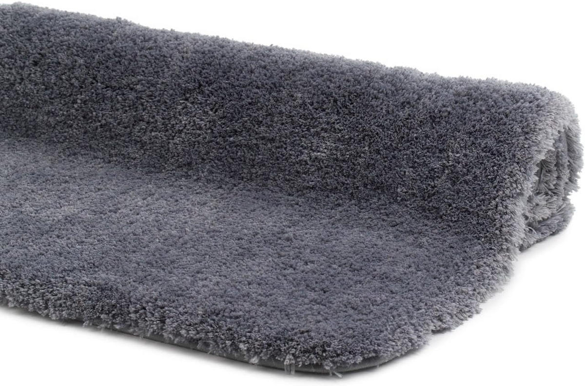 BADTEPPICH Deluxe ANTHRAZIT 70X120CM - Anthrazit, Textil (120/70cm)