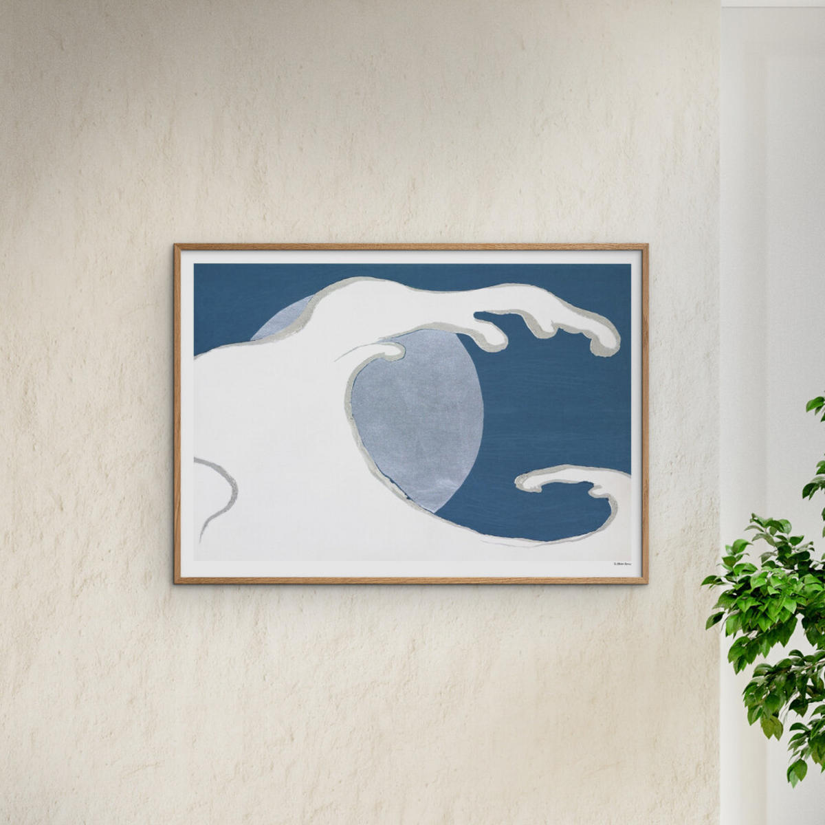 POSTER Arch Atelier - La Collection Japonaise - 07 - Blau, Papier (50/70/0.1cm) - Poster&Frame