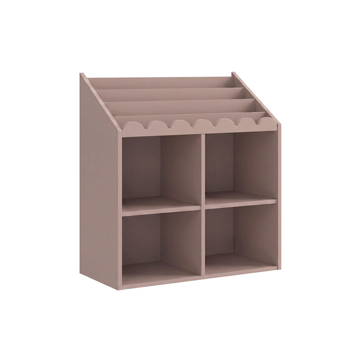 BÜCHERREGAL Book Nook Rose - Pink, Holzwerkstoff (71/76/33cm) - Petits-meubles