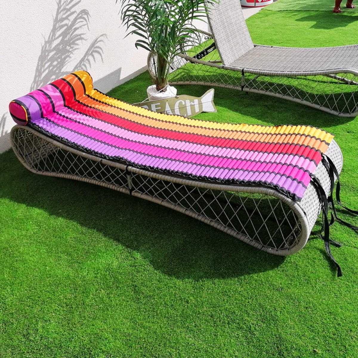 STRANDMATRAZE Happy Chic 60x180 - Multicolor, Textil (60/180cm) - LE COMPTOIR DE LA PLAGE