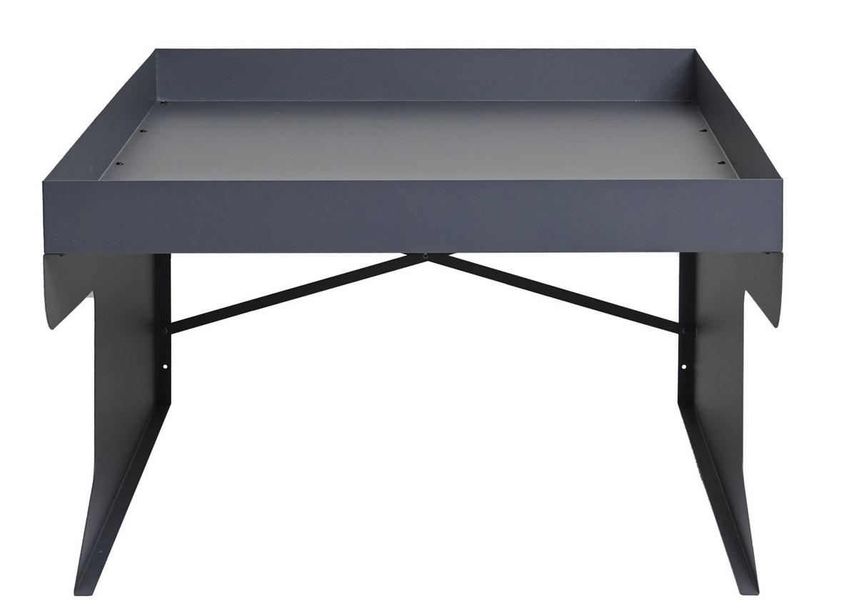 XL MÄHROBOTERGARAGE PFLANZKASTEN Anthrazit - Anthrazit, Metall (70/47/100cm) - MCW