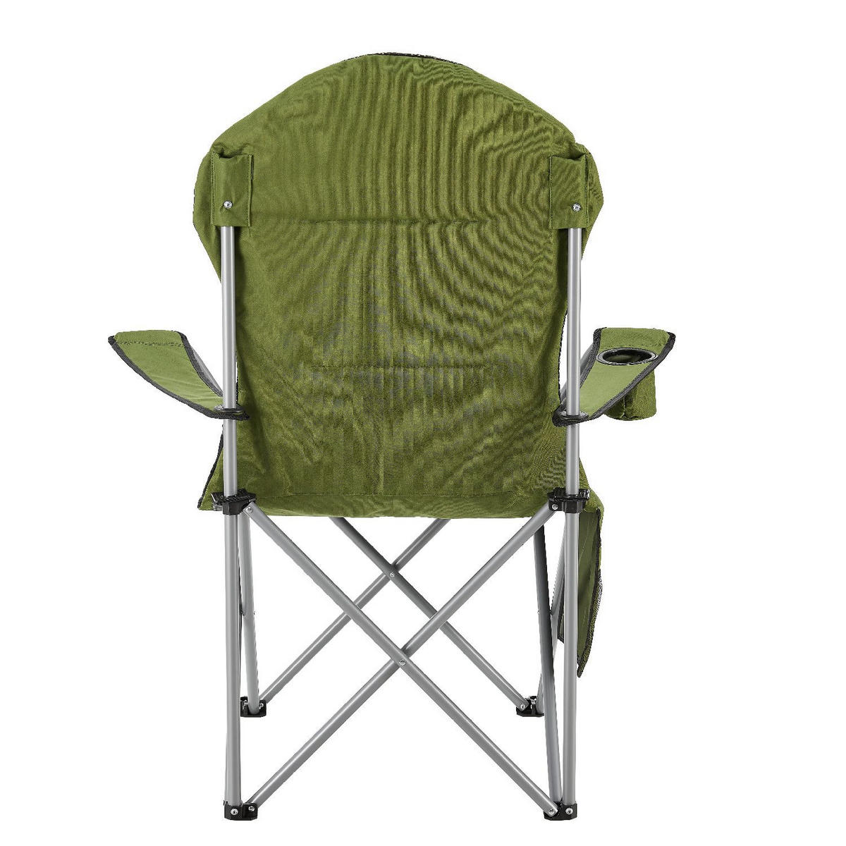 CAMPINGSTUHL Lido grün mit Flaschenhalterung & Tragetasche - Grün, Textil (62/102/62cm) - Juskys