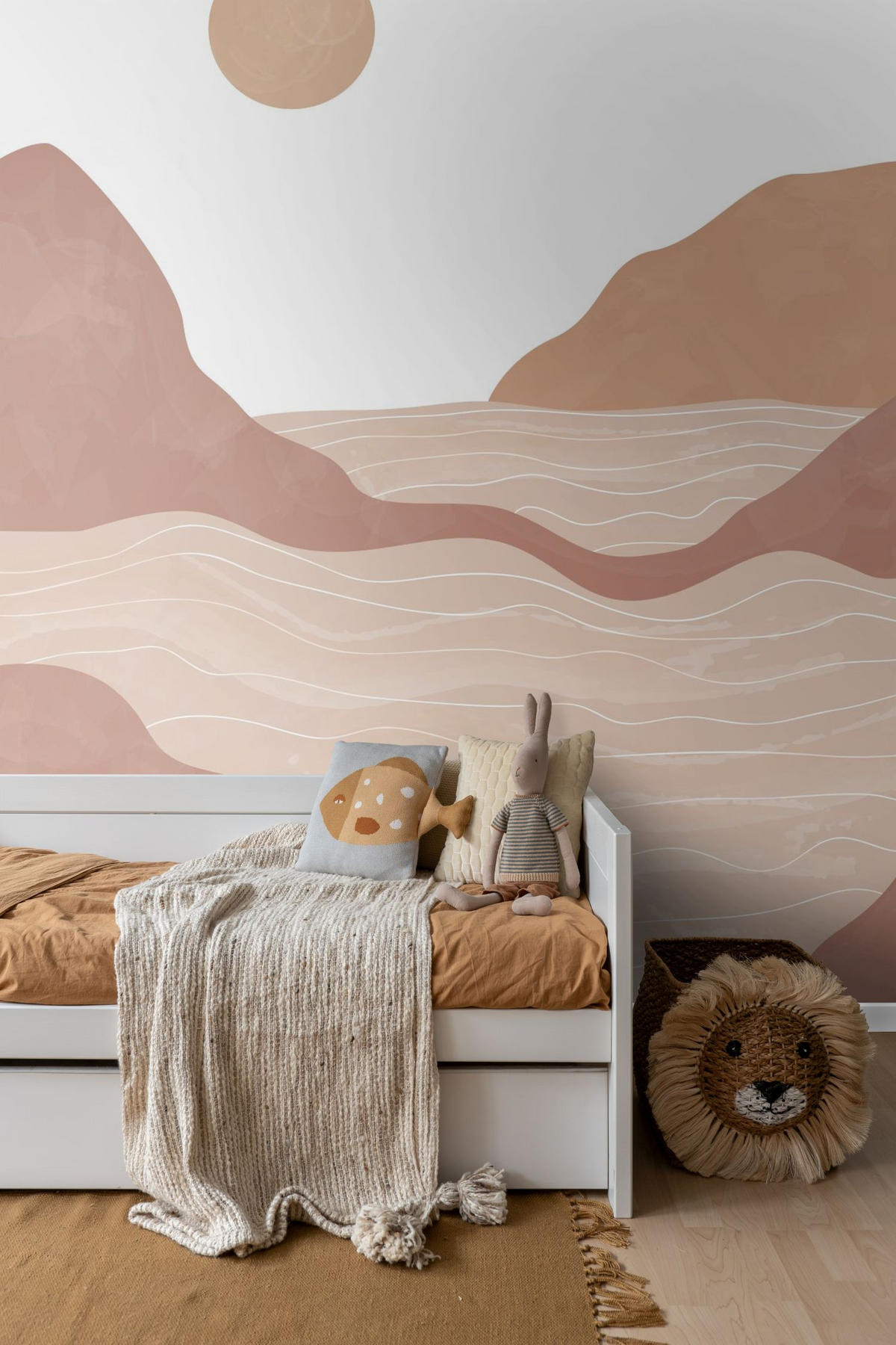 FOTOTAPETE Berglandschaft 250 x 279 cm - Terracotta, Papier (250/279cm) - ESTAhome
