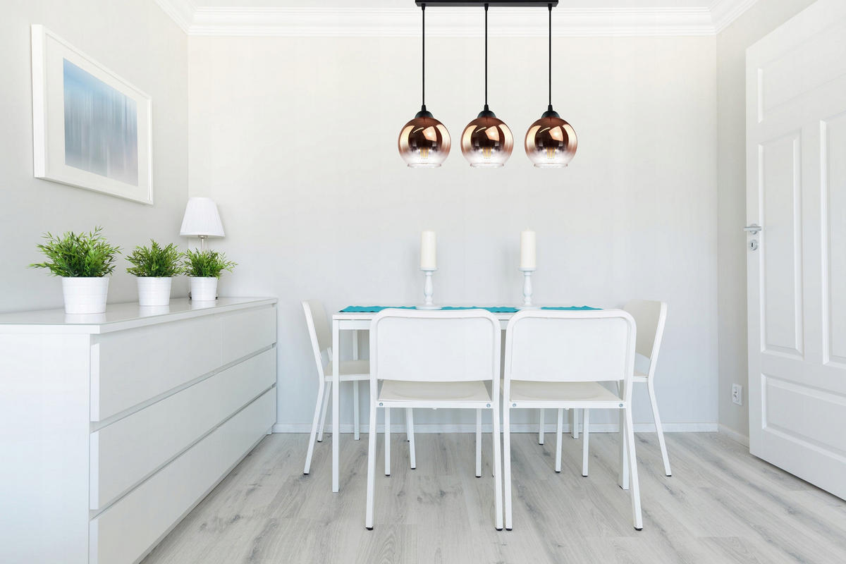 PENDELLEUCHTE MASUR - Transparent/Goldfarben, Glas/Metall (15/60/80cm) - kiki design