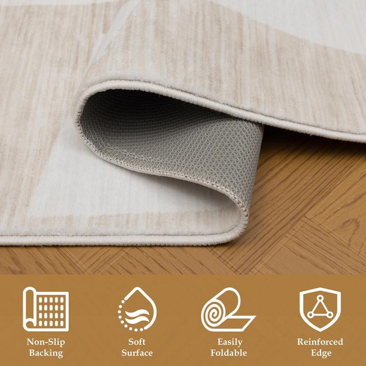 KURZFLOR-TEPPICH Cyrus Creme/Beige 160x230 cm - Multicolor, Textil (160/230cm) - Vercai Rugs