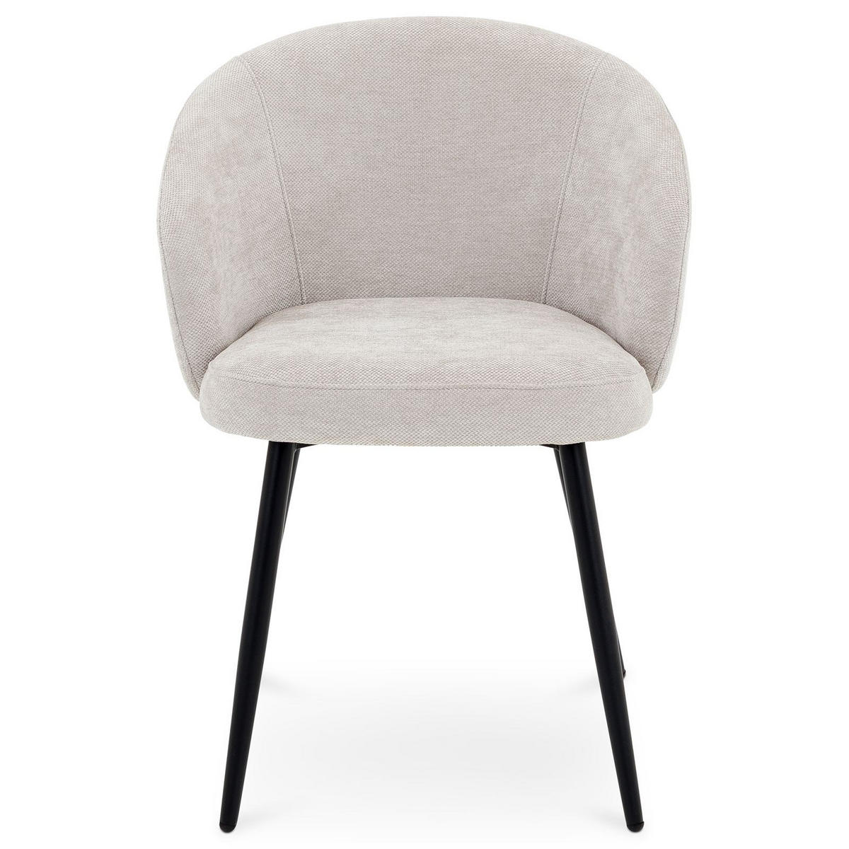 ESSZIMMERSTÜHLE KURSI 2er-Set grau - Grau, Textil (57/77/60cm) - IDIMEX