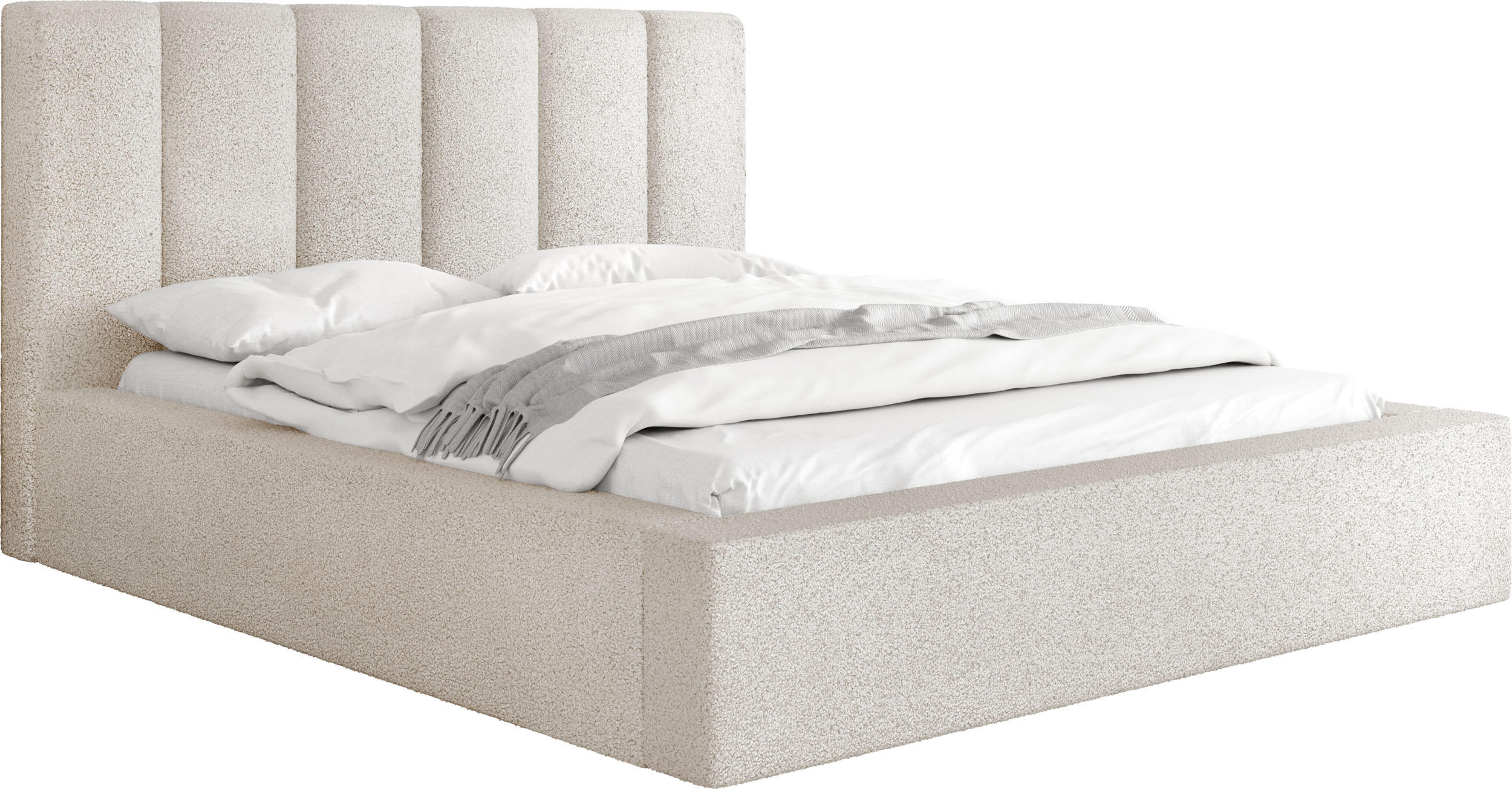 WFL Group Polsterbett Beige 120x200 cm