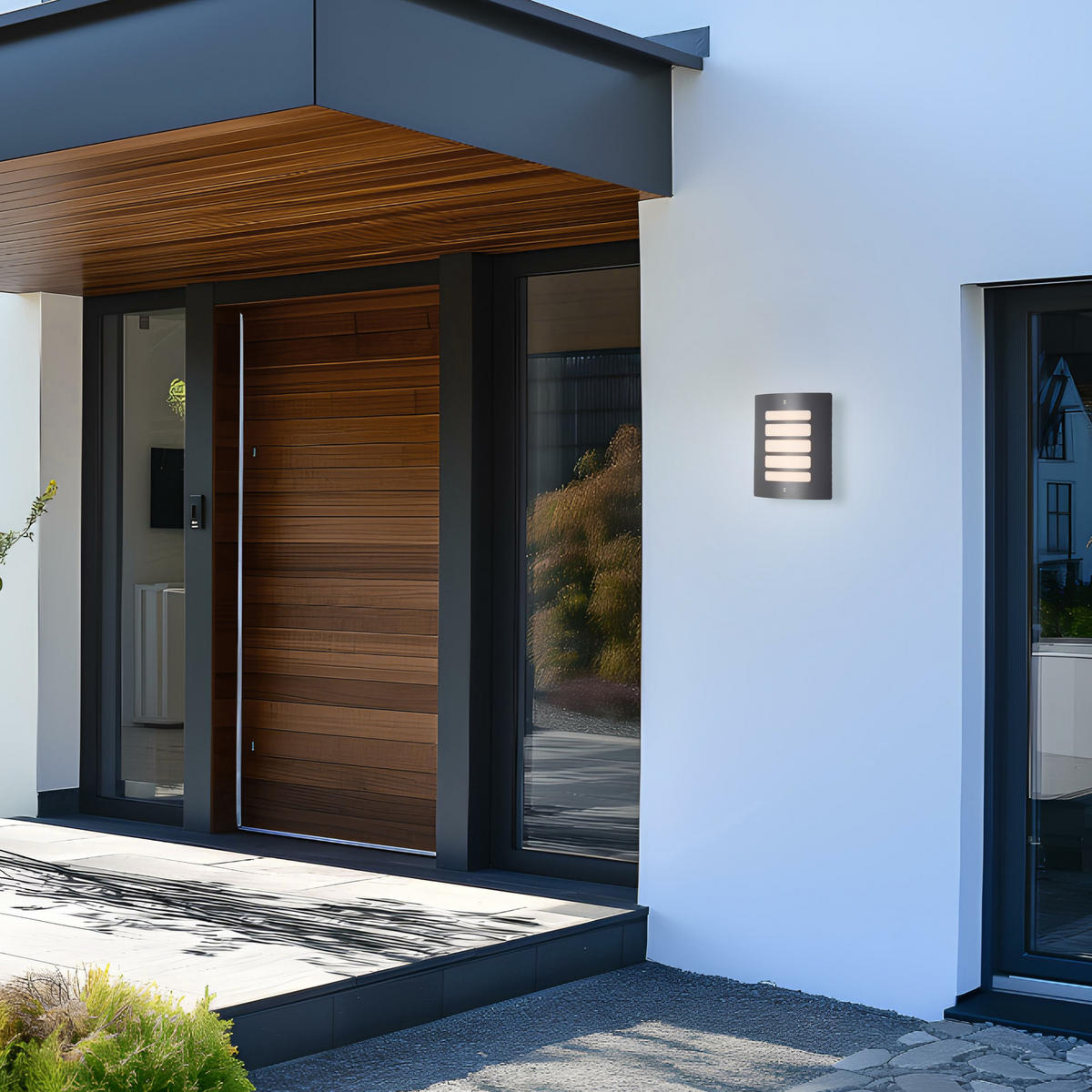 AUSSENWANDLEUCHTE Todd Anthrazit 9/23/29 cm - Anthrazit, Metall (23/29/9cm) - Brilliant