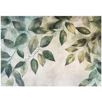 FOTOTAPETE Blätter Grün Natur Wohnzimmer Vlies Tapete 350x250 - Multicolor, Papier (350/250cm) - Wallarena