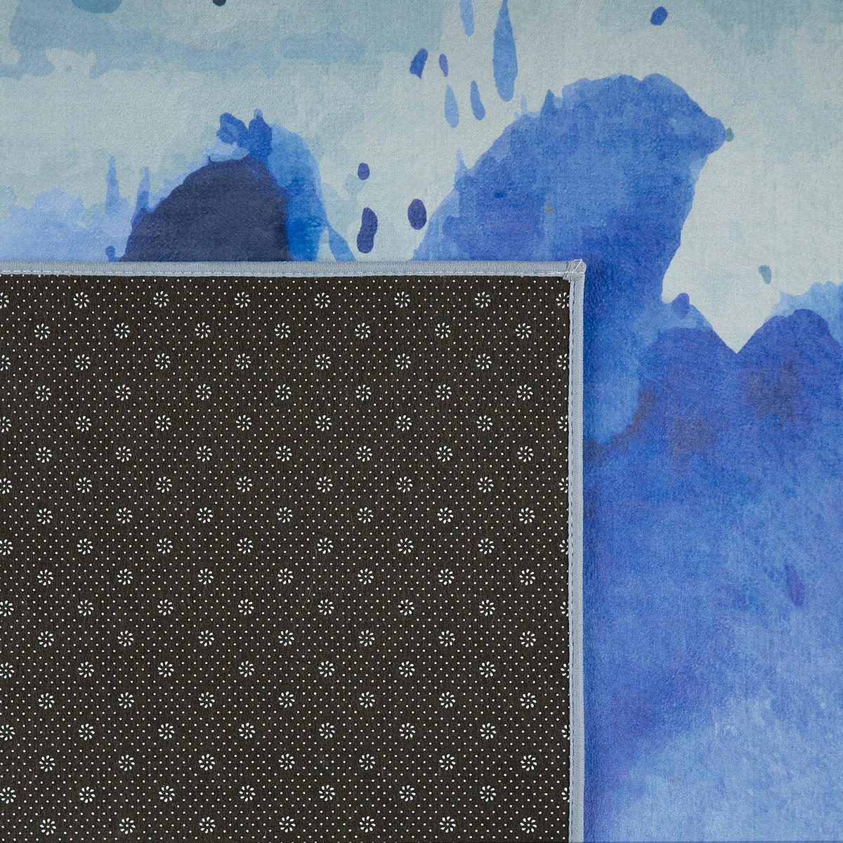 KURZFLOR-TEPPICH Odalar 230/160 cm - Blau, Kunststoff (160/230cm) - Beliani