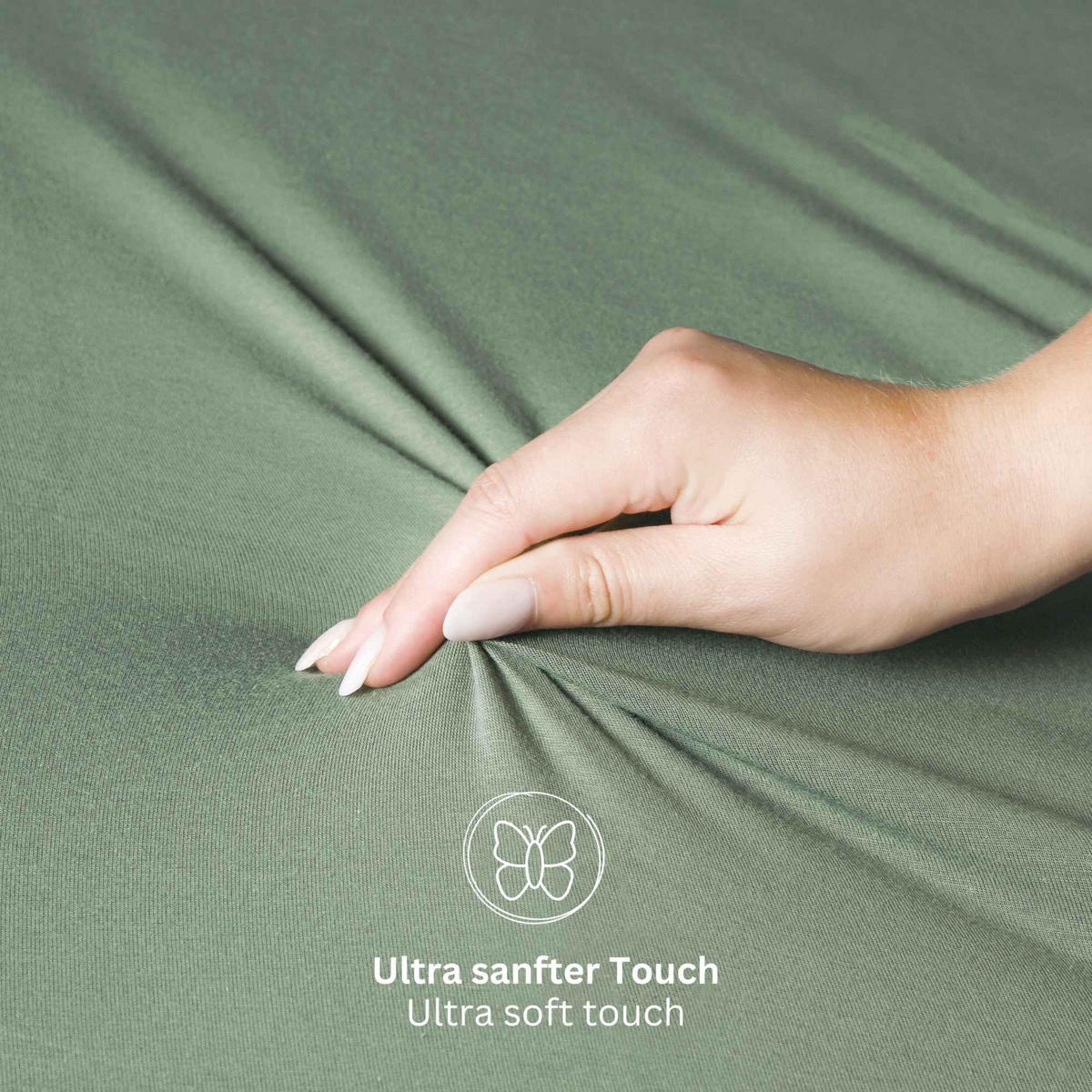 TOPPER SPANNBETTLAKEN BASIC - Salbeigrün, Textil (180/200cm) - Schöner Wohnen