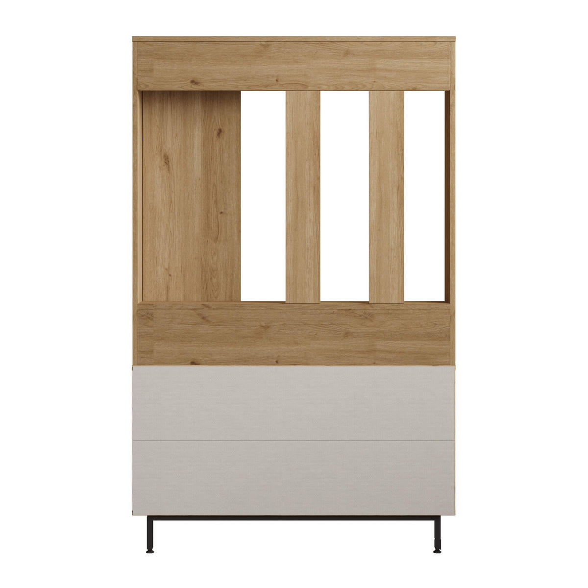 GARDEROBE Hellbraun 33,5/112/178 cm - Braun, Holzwerkstoff (112.2/178.2/33.5cm) - Mobili Rebecca