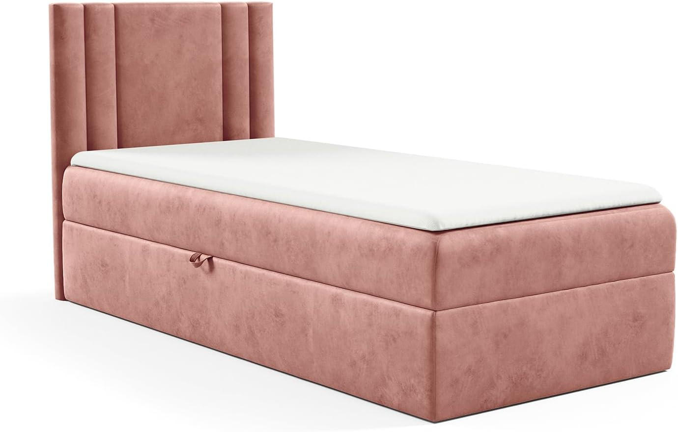 KINDERBETT CARDI - Pink, Holzwerkstoff (84/208cm) - Meblini