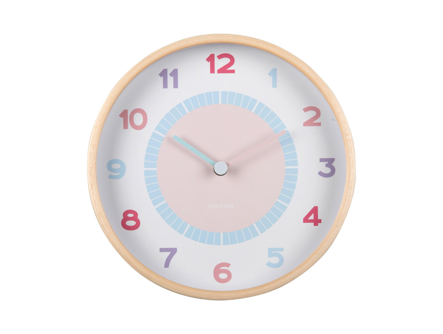 WANDUHR Chica Mehrfarbig 25/4.5/25 cm - Multicolor, Holz (4.5/25/25cm) - Karlsson