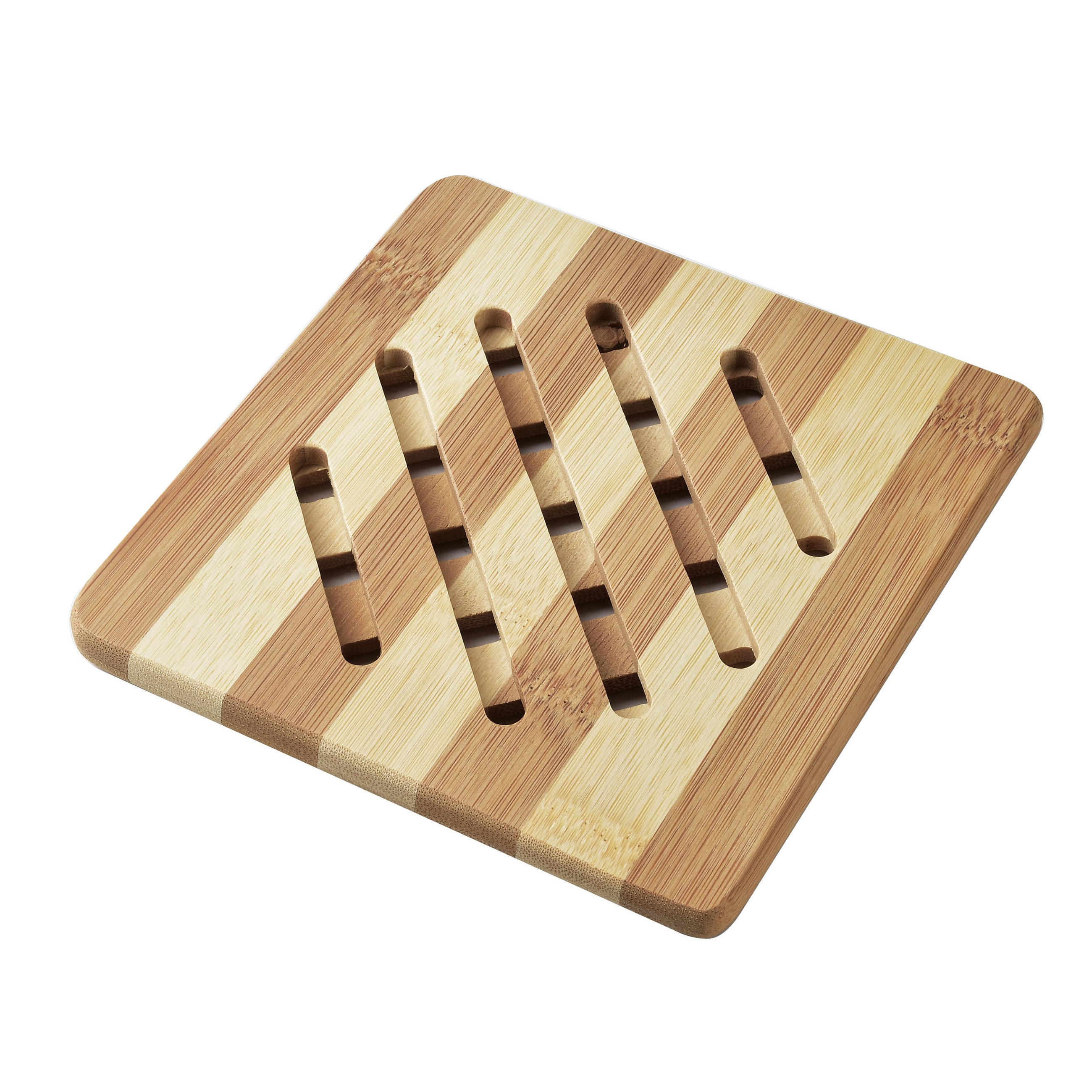 TOPFUNTERSETZER Rais Beige 15/15/1 cm Holz - Beige, Holz (15/15cm) - Mondex