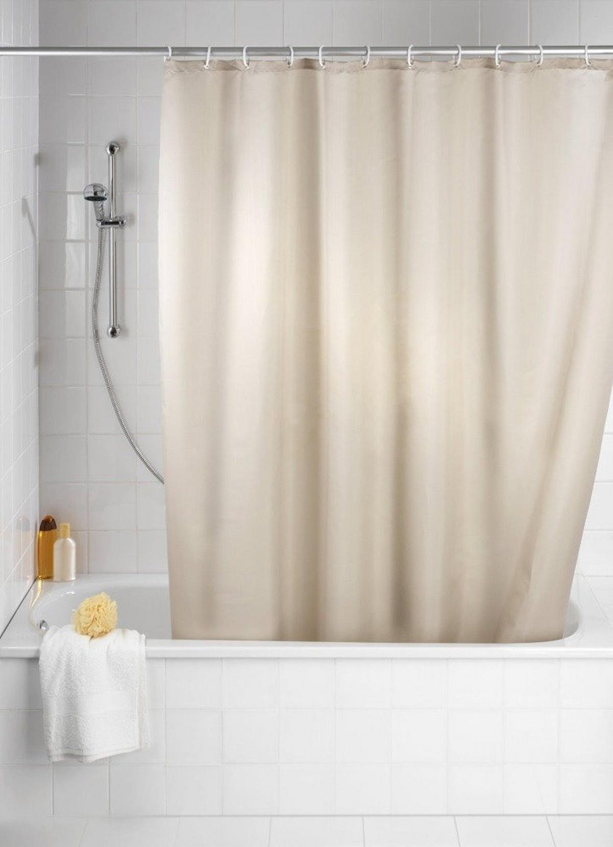 DUSCHVORHANG Polyester 200/180/200 cm - Beige, Textil (180/200cm) - Wenko